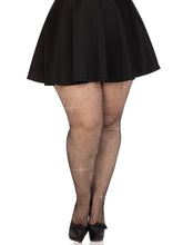 Leg Avenue Colby Rhinestone Fishnet Tights (Black) – Curvy Tights Lingerie & Sexy Apparel